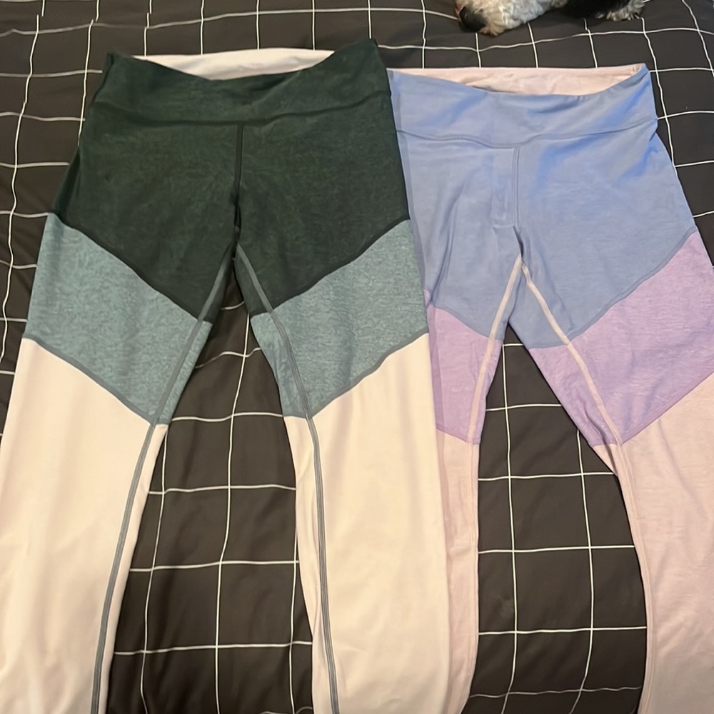 Set of 2 Outdoor voices tri-tone leggings